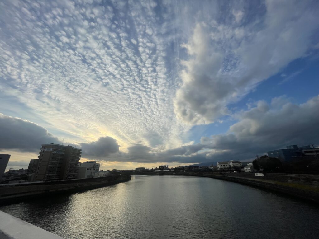 榎木橋から大晦日の景色